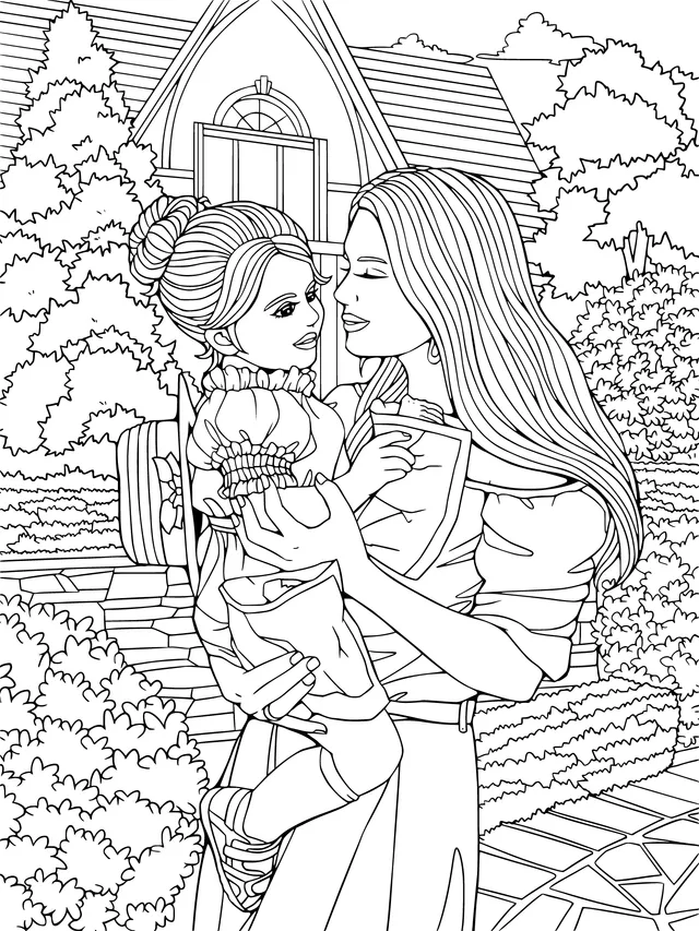 Mother - daughter warmth in autumn