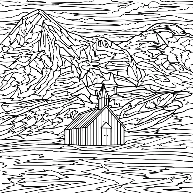 Wooden House by the Lakeside and in the Mountains