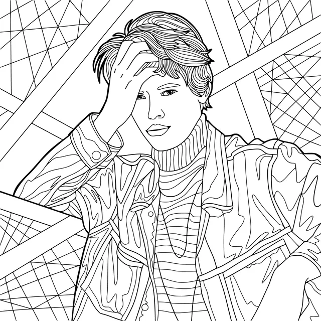 A Fashion - attired Pensive Person