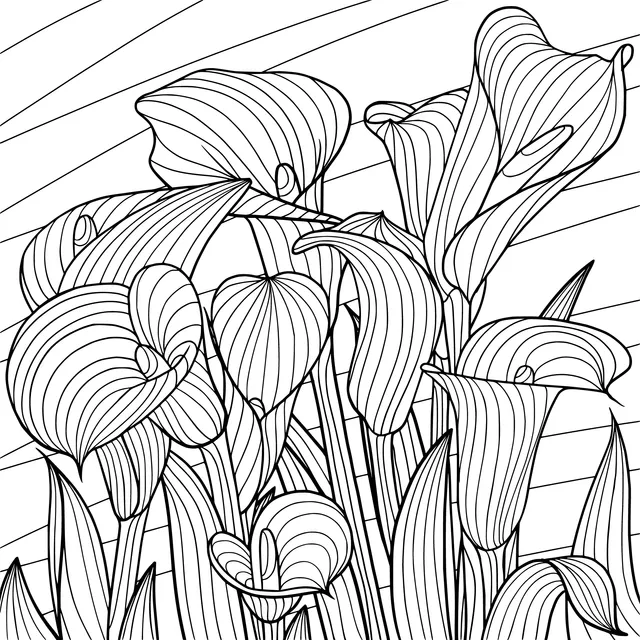 Dreamy Purple Calla Lilies