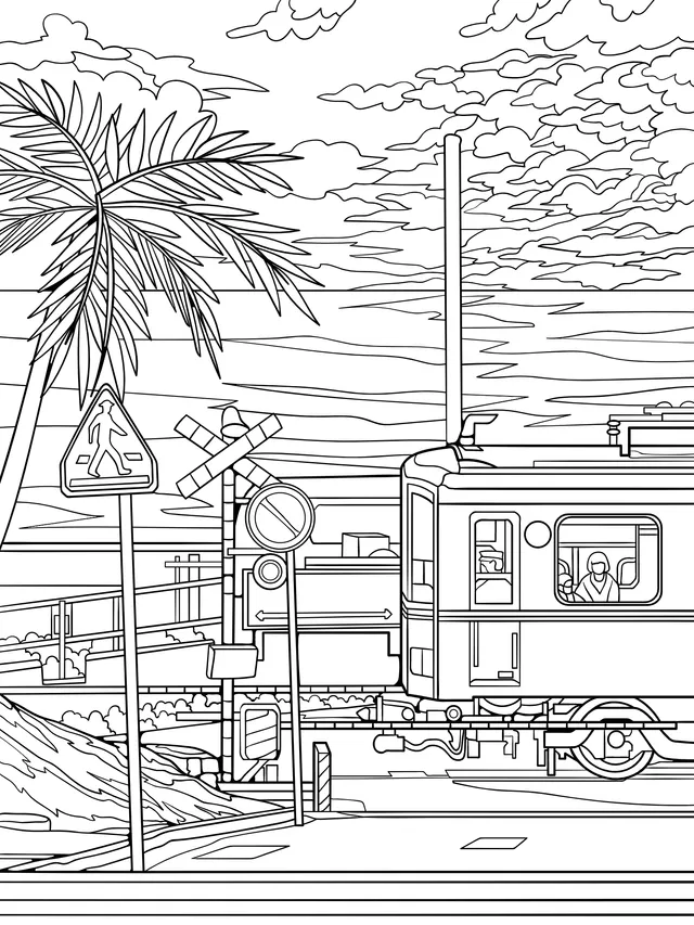 Tram by the Sea