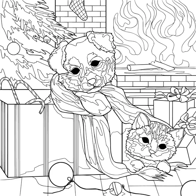 Cat and Dog Companions During the Festival