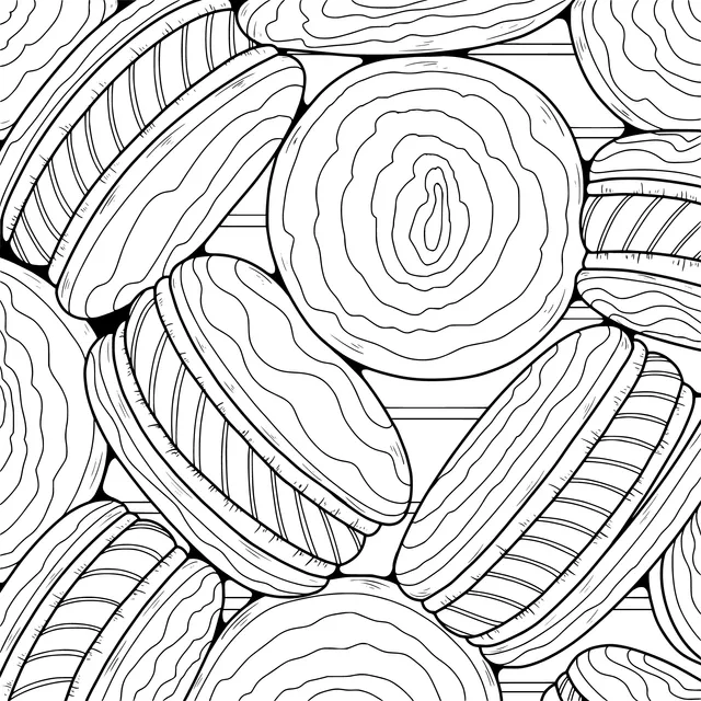 Colorful Macaron Pattern