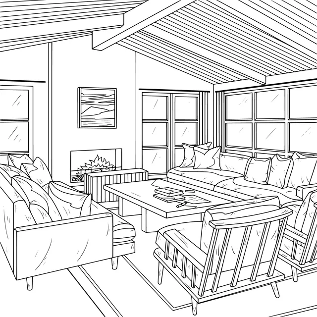 Cozy living - room scene