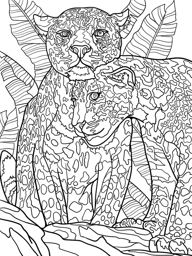 Two Leopards in the Jungle