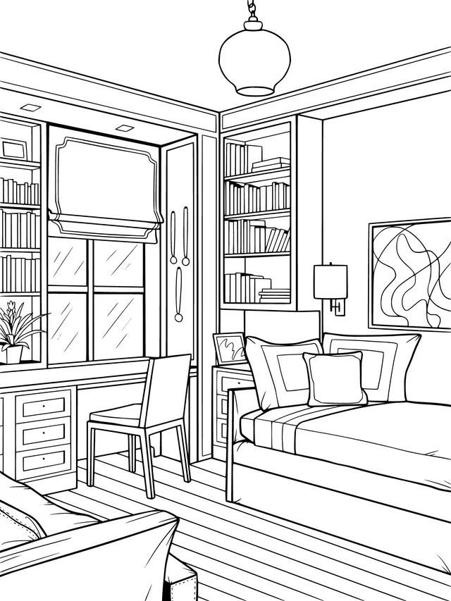 A Fresh - Colored Bedroom