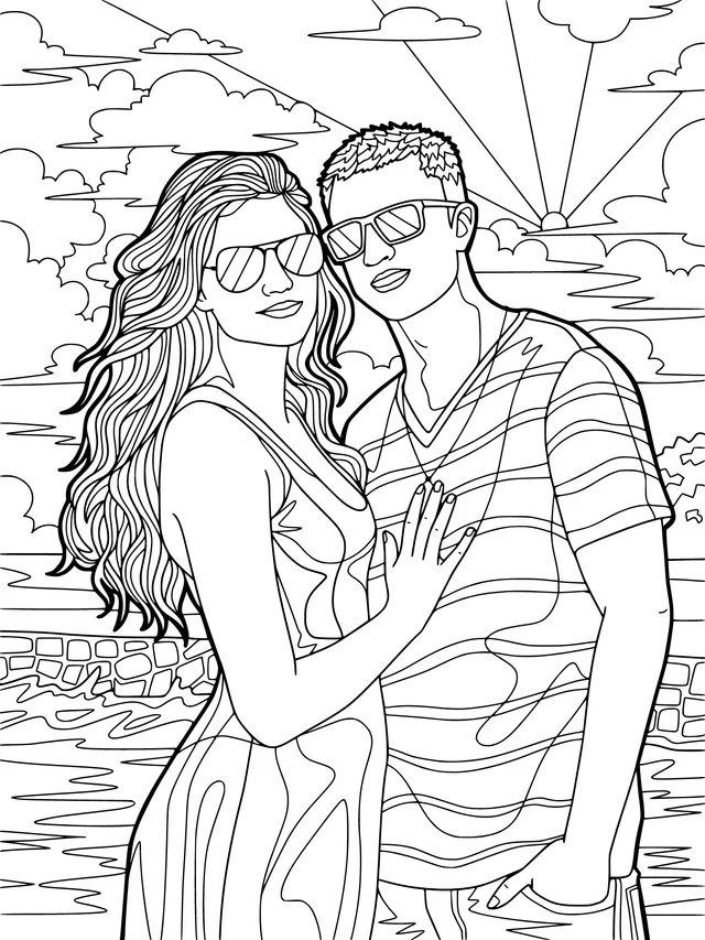 Couple on the Beach