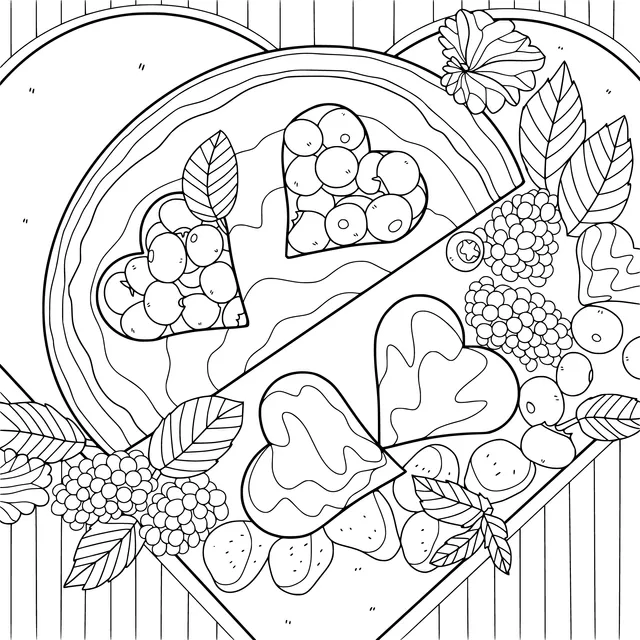 Heart - shaped Fruit Platter