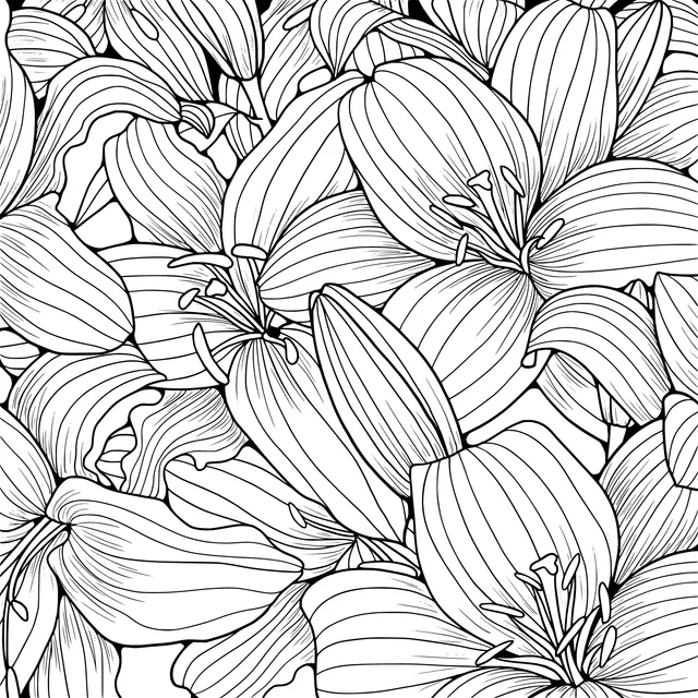 Colorful Lily Pattern
