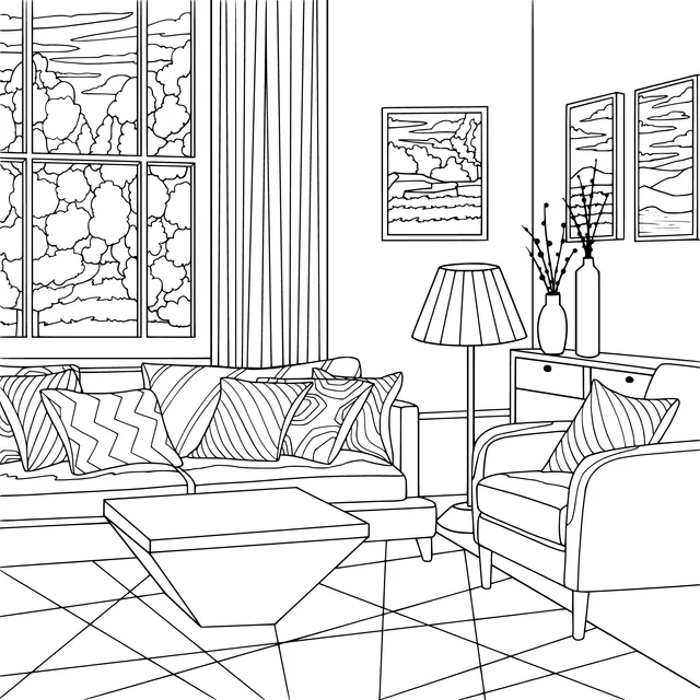 Colorful Living Room