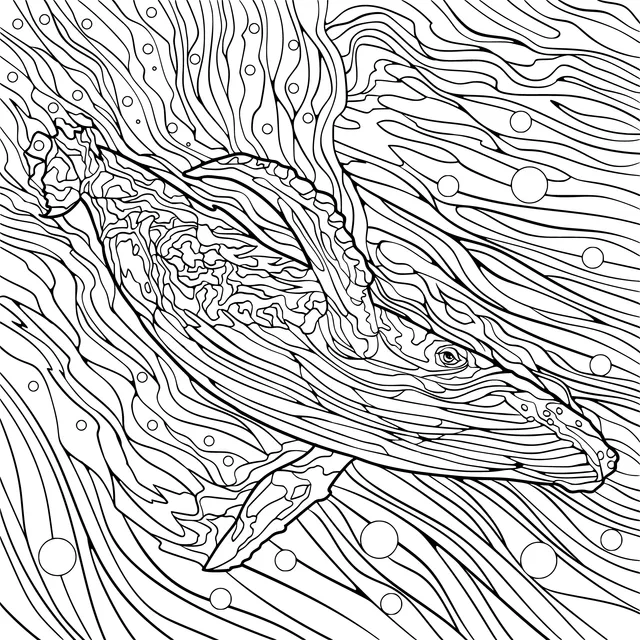 Swimming Blue Whale