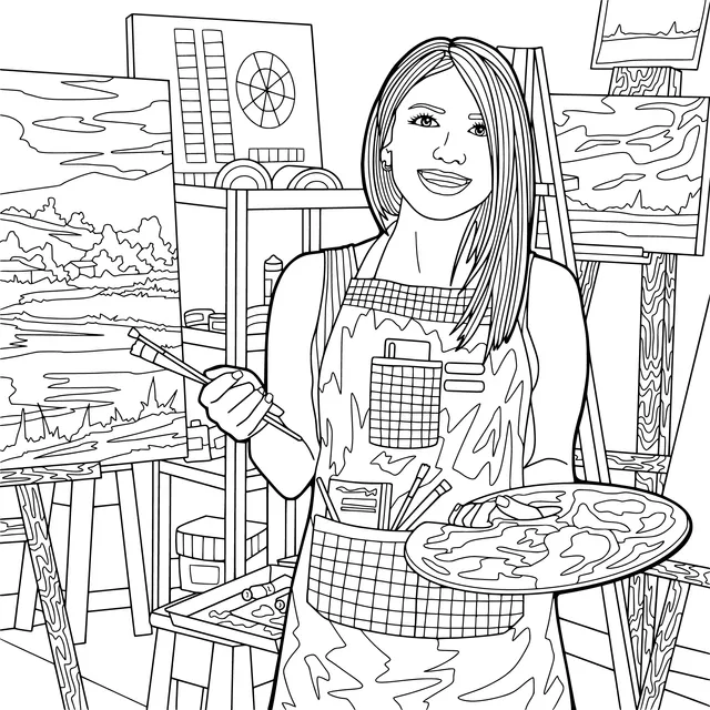 Painter in the Studio