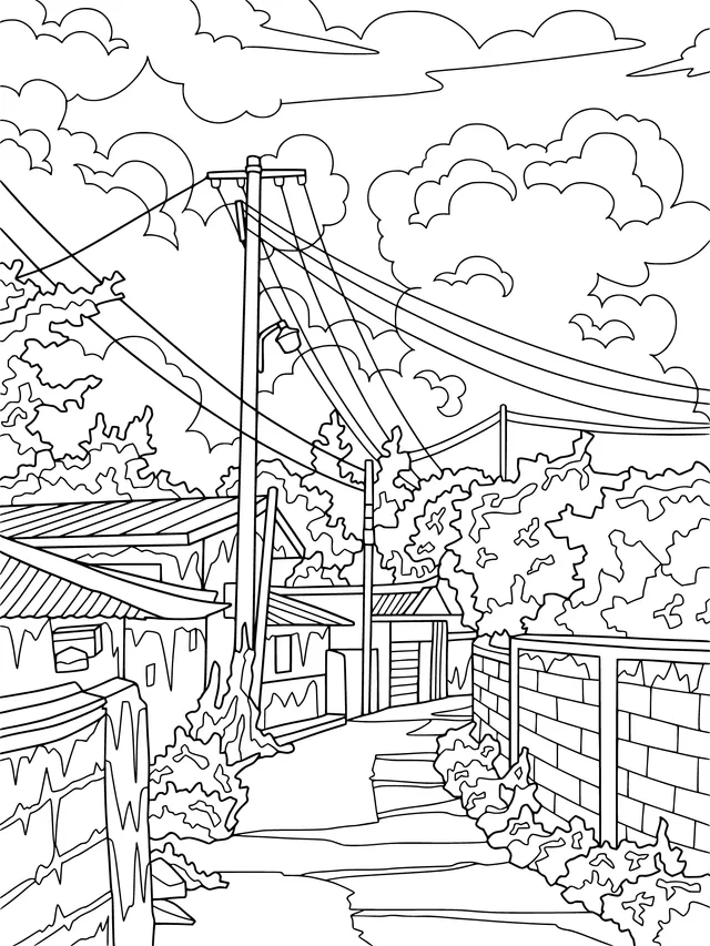 Rural Path Scenery