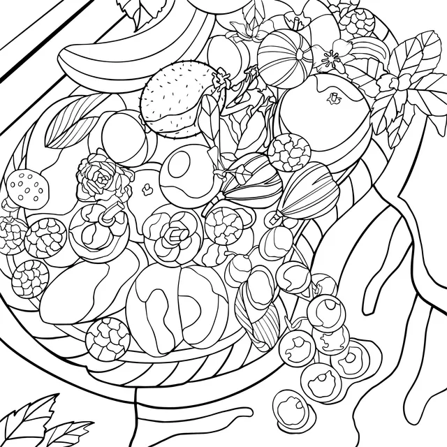 Colorful Fruit Basket