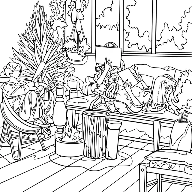 A Cozy Indoor Reading Time