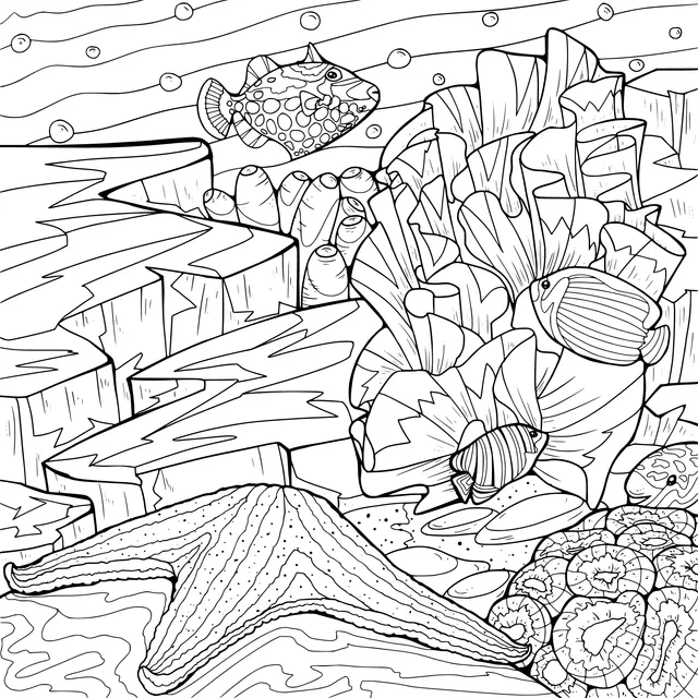 Underwater Corals and Marine Creatures