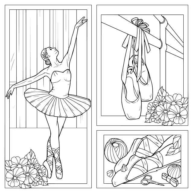 Ballet Dancer and Ballet Elements