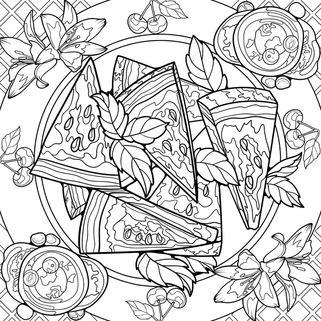 Watermelon Platter Illustration