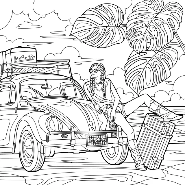 Girl enjoying a trip