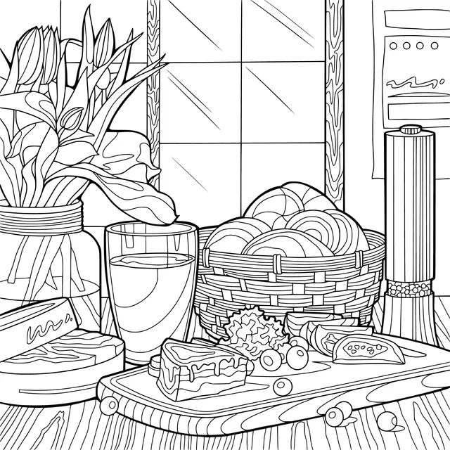A Plentiful Breakfast Setup