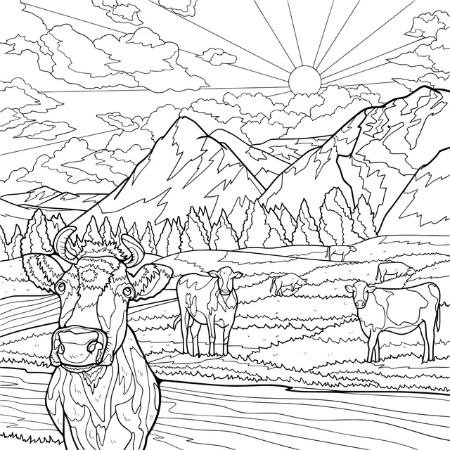 Idyllic Pastoral Scenery