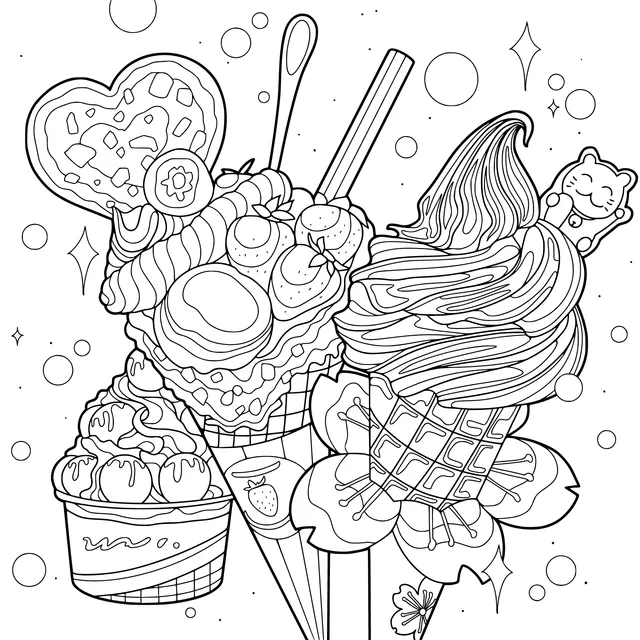Colorful and Delicious Ice - Creams