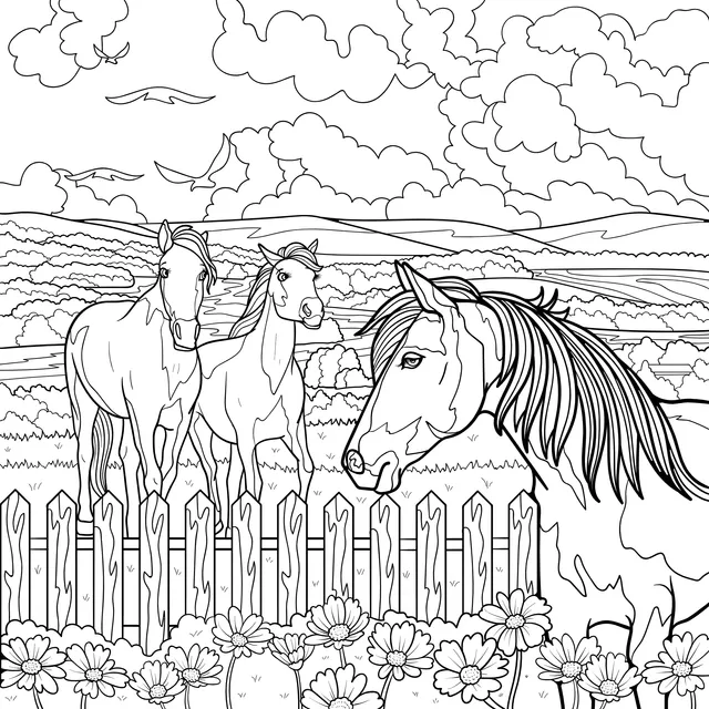Horses in the Countryside