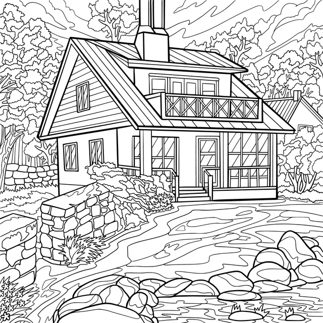 A Cozy Cottage in the Countryside