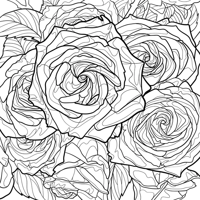 Colorful Bouquet of Roses