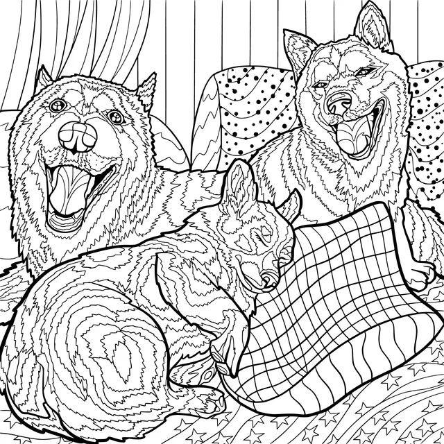 Dogs' Cozy Time
