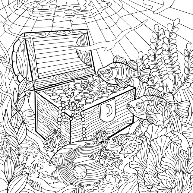 Treasure Chest Under the Sea