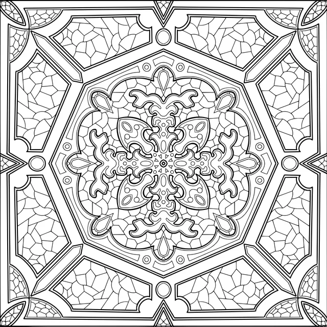 Colored Mosaic Pattern