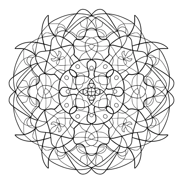 Colorful Geometric Mandala Pattern