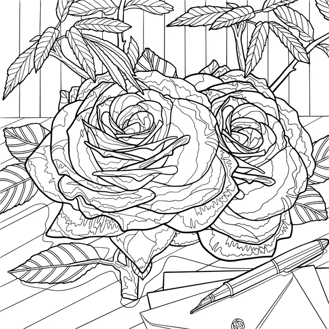 Roses and Stationery
