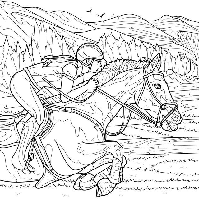 A Galloping Equestrian