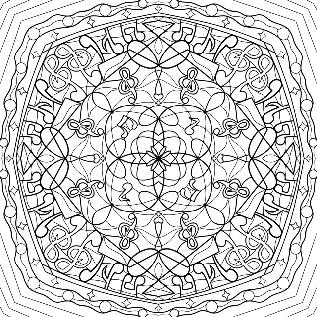 Colorful Geometric Mandala Pattern
