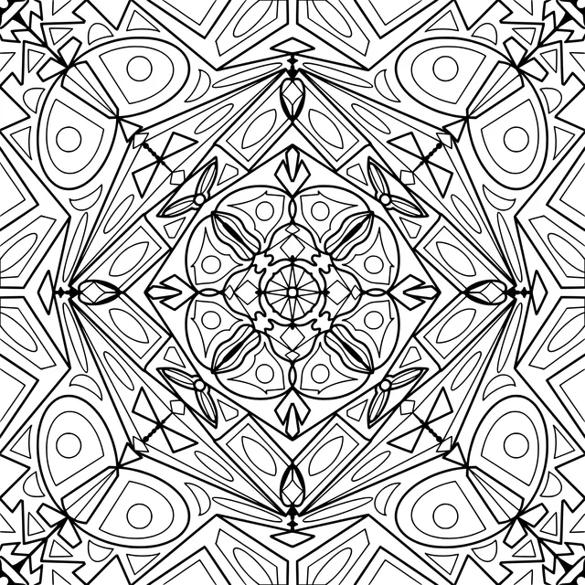 Geometric Symmetrical Pattern