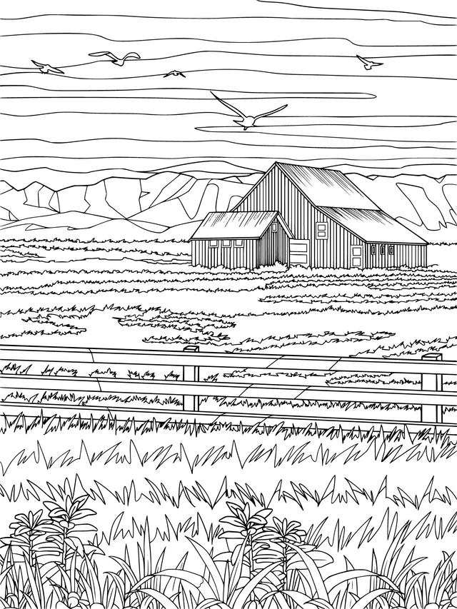 Rural Pasture Scenery