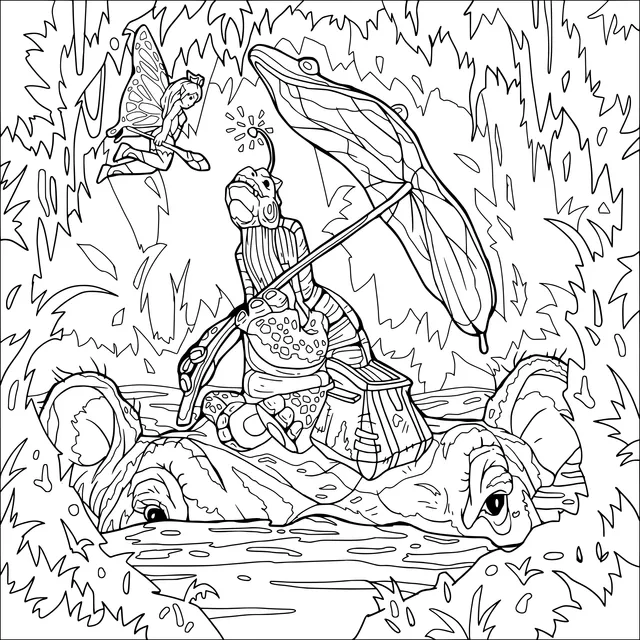 The Water Journey of a Frog and a Fairy