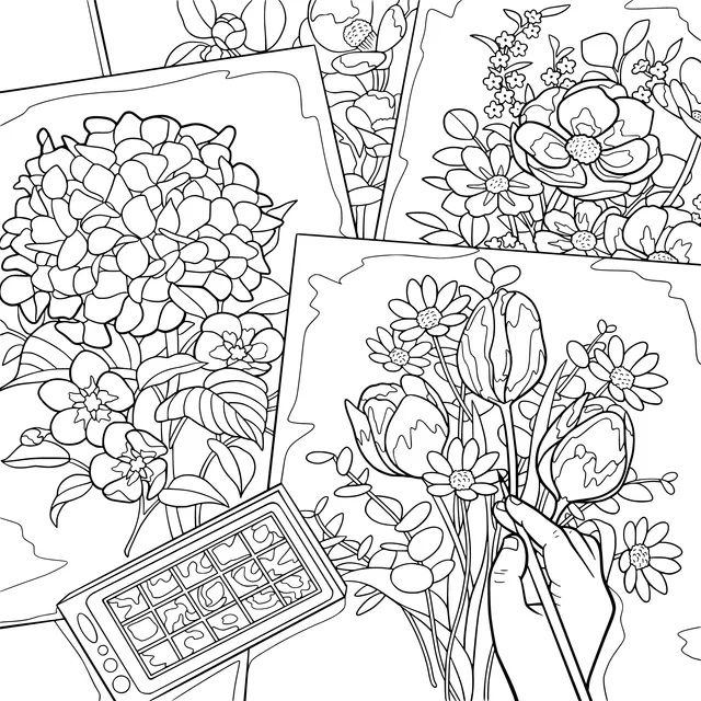 Flower Painting Creation