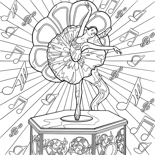 Ballet Dancer on a Gramophone