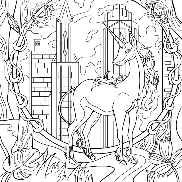 Unicorn and Magical Castle