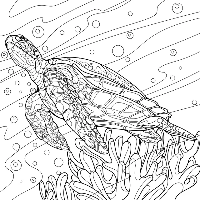 Sea Turtle in the Ocean