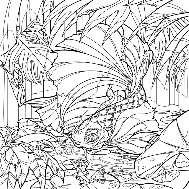 Giant Goldfish in the Jungle