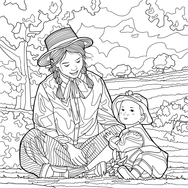 Parent - child time in the countryside