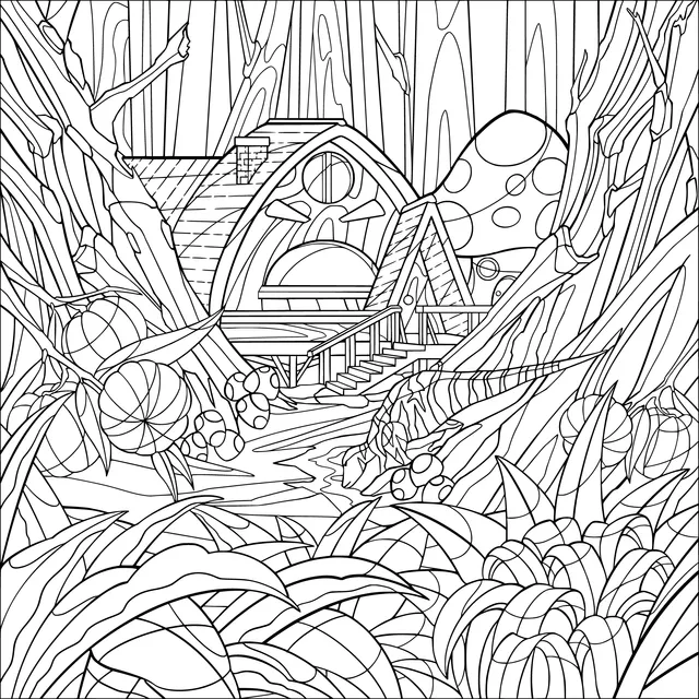 A Fantasy Cottage in the Forest