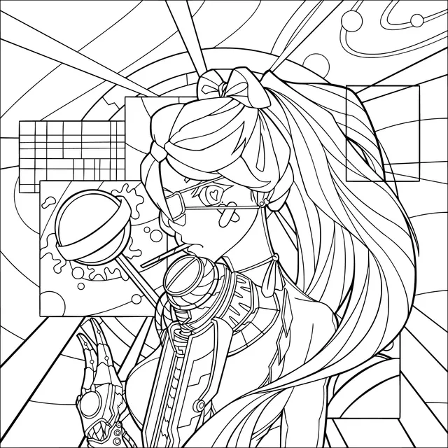 Future - style mechanical girl