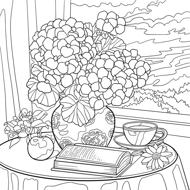 A Cozy Moment by the Window