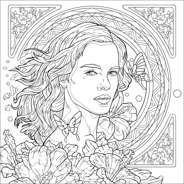 Woman among Flowers