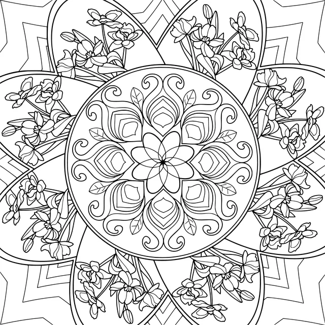 Floral Mandala Pattern